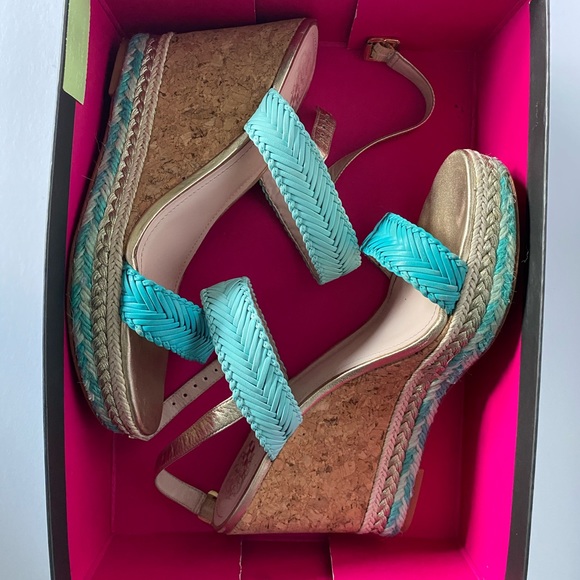 Gorgeous Vince Camuto summer wedges, sz 8,5 - Picture 5 of 9